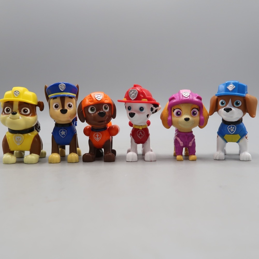 PAW Patrol Figure Lot Wheeler Chase Marshall Skye Zuma Rubble Spin Master Toys